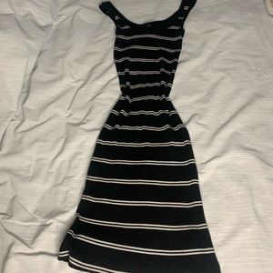 Wild Fable Black & White Striped Dress